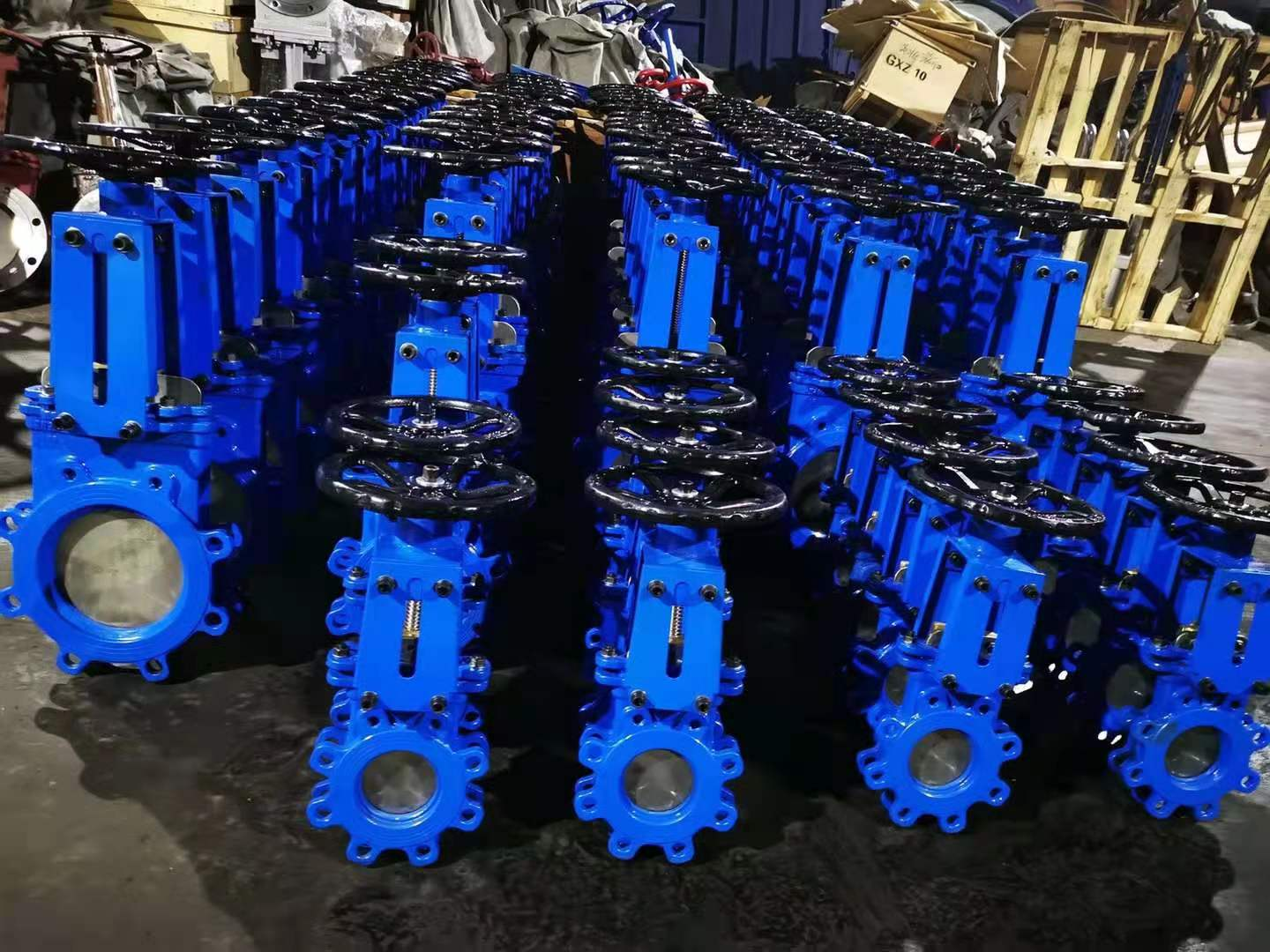 TZ73X 手动双向刀闸阀现场批量实拍