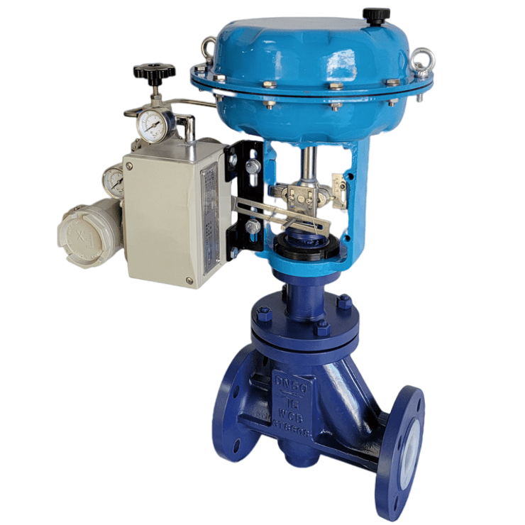 ZJHM-150LB-PFA 气动美标衬氟调节阀
