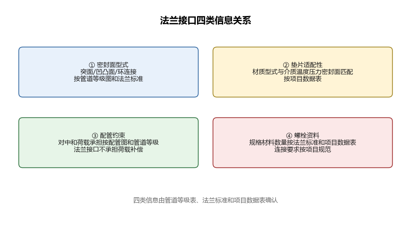 法兰接口四类信息关系
