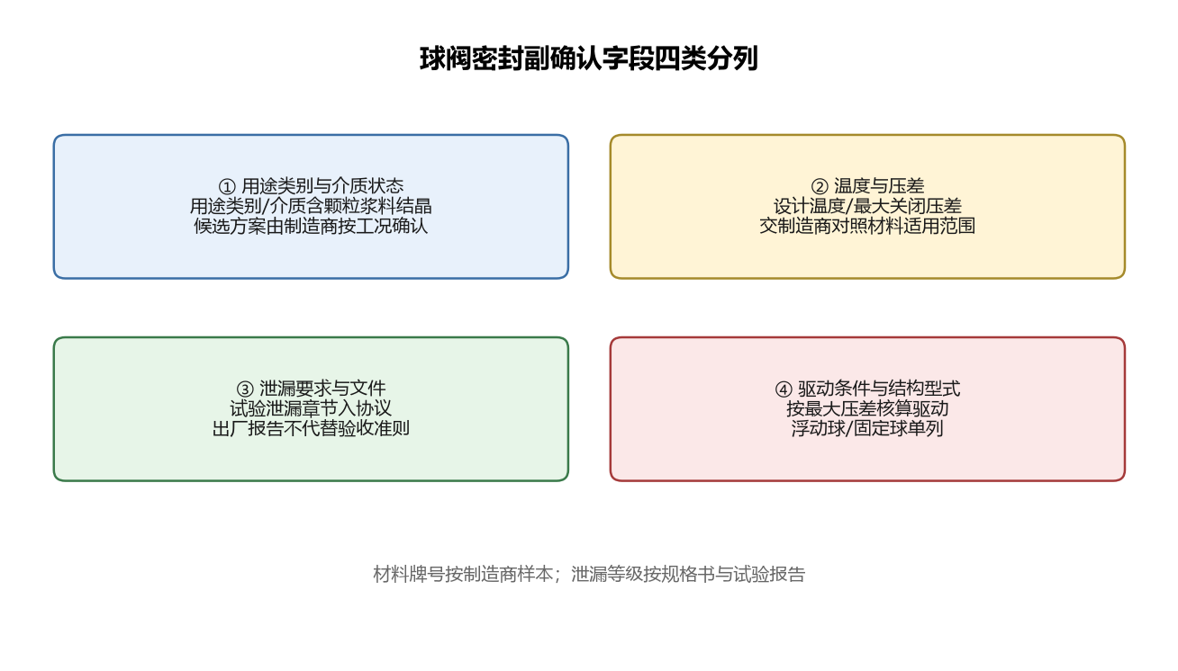 球阀密封副确认字段分列关系
