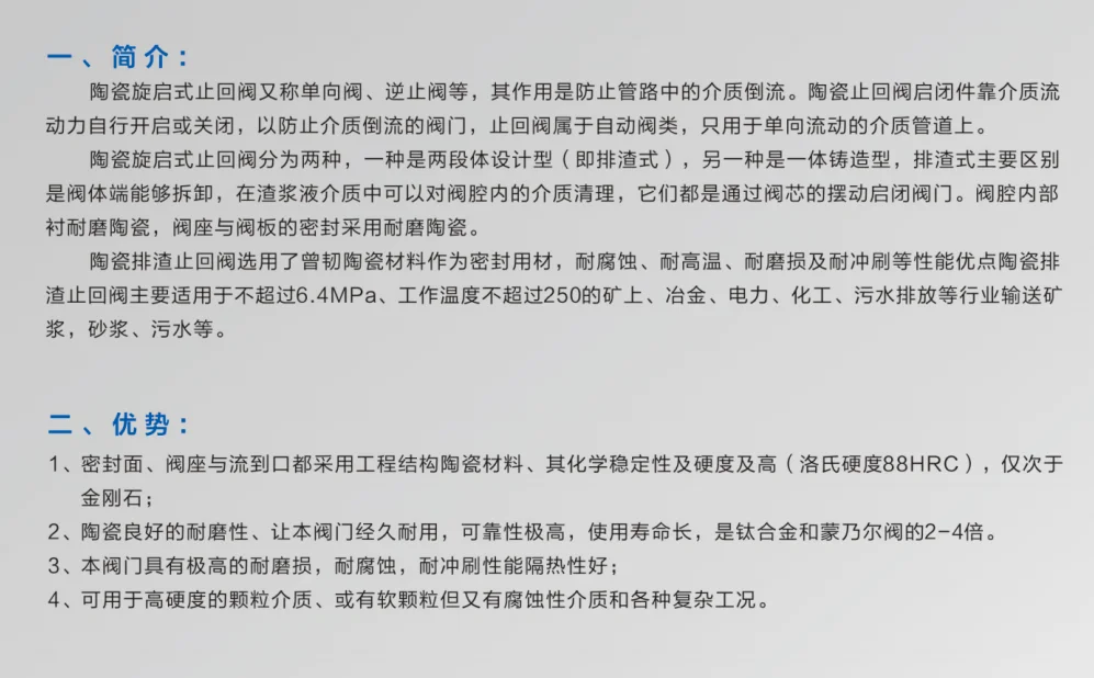 H44TC衬陶瓷旋启式法兰止回阀